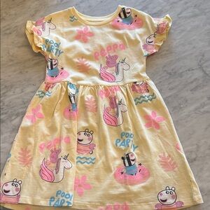 Marks & Spencer Yellow and Pink Peppa Dress